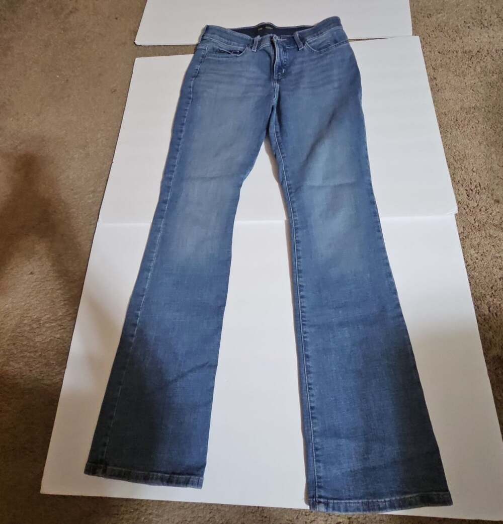 Lee Regular Fit Bootcut Jeans Size 6 Long Mid Rise Flex Motion